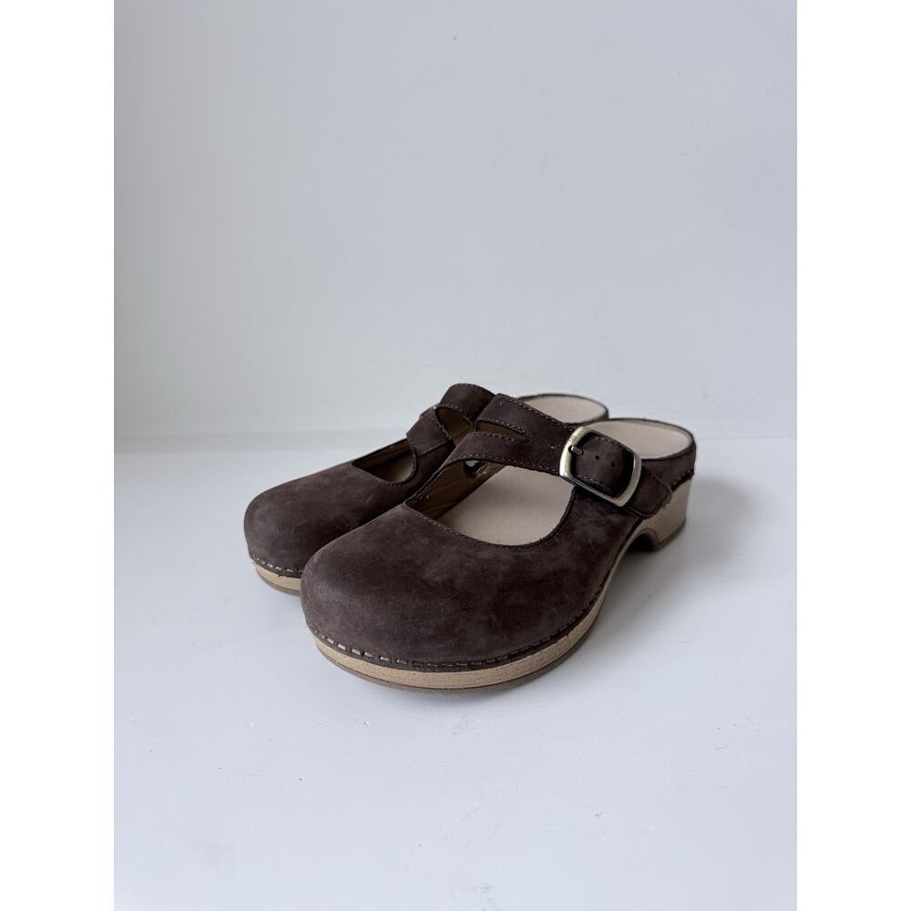 Dansko Leather Britney Mules Mary Jane Size 6 US 36 Comfort Clogs Nursing Shoes